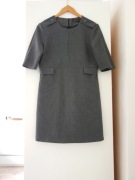 SUKIENKA ZARA SZARA KLASYCZNA BIUROWA KRÓTKA MINI 40 L