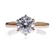 Pierścionek z brylantem 1.6ct D-E/I1 1.5ct 2ct