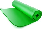 Mata ćwiczeń jogi fitnes pilates antypoślizgowa gimnastyczna zielona 183x61