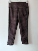 Spodnie damskie czarno brązowe roz.40 wymiary opis firmy Monnari 