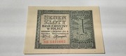 Banknot 1 zł z 1941r seria BB