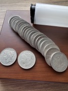 USA, 25 szt x 1 Dollar Morgan, Peace srebro