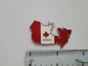Magnes na lodówkę -  866f. KANADA Mapa metalowa 