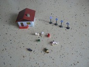 Domek na makietę skala N ,