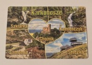 Magnes na lodówkę KARKONOSZE Szklarka Chojnik Śnieżka Samotnia(4K)