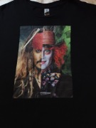 (UNIKAT)Mad Hatter Johnny Depp Jack Sparrow Koszulka.Kobieta.Mężczyzna.Film