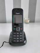 Gigaset AS690  bezprzewodowy telefon stacjonarny w kolorze czarnym