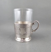 Duży podstakannik Fraget k. 19 wieku 