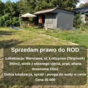 Działka ROD Warszawa Targówek