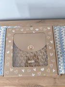 Torebka damska ręcznie wykonana w kolorze złoty beż Handmade