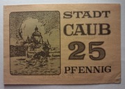 notgeld Caub, pieniądz zastępczy, 25 Pf, nr 21812