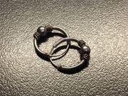 KOLCZYKI SREBRNE * KÓŁKA ZE ZDOBIENIAMI * ŚREDNICA 12 mm / WAGA 0.83 g