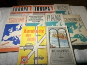 Stare mapy samochodowe z okresu PRL z lat 60-70 tych