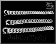 Srebrna masywna męska bransoleta "Pełna" PANCERKA