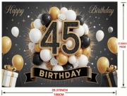 Zestaw urodzinowy 45 baner balony- 53 elementy