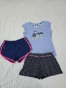 T-shirt koszulka 146/152 krótkie spodenki szorty 2 pary 146