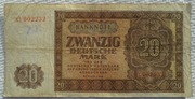 Niemcy Wschodnia strefa okupacji 2.WŚ DM 20 deutsche mark 1948 P# 13