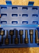 Zestaw 8szt. kluczy bitów udarowych Spline 1/2 M5-M18