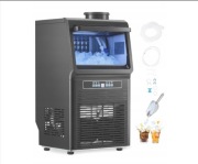 Kostkarka do lodu Vevor HZB-30F czarny 0 W