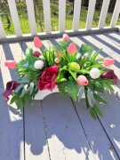 Stroik wielkanocny z królikiem 