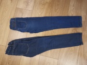 2 spodnie jeans r. 134 Okaidi CA 15 zł komplrt