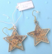 Kolczyki Gwiazdkiz żywicy 