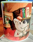 Reksio PRL retro prezent kubek Ceramiczny