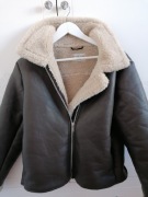 Kurtka kożuszek futerko Claire Rose 36 38 mega ciepła 