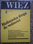Więź nr 388 (2/1991) Białoruś; Niezależny ruch studencki; Józef Mackiewicz