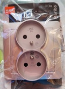 Gniazdo podwójne podtynkowe do puszki