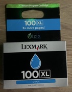 Tusz 14N1069B LEXMARK 100XL WKŁAD ATRAMENTOWY CYAN Niebieski