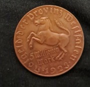 Moneta 5 Milionen Mark 1923