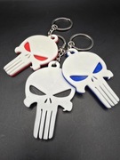 Breloki do kluczy punisher niebieski czerwony czarny