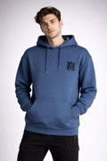 Bluza męska AMIRI hoodie niebieska haft rozmiar L premium streetwear