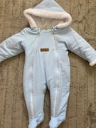 Kombinezon przejściowy z futerkiem i kapturem