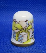 Naparstek Kolekcjonerski Porcelanowy Caverswall - Wszystkiego Najlepszego 