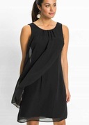 SUKIENKA szyfonowa Czarna r.38/40 Bonprix