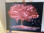 Obraz ręcznie malowany 47x38 cm – „Drzewo Życia”