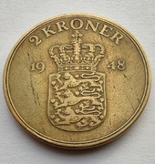 DANIA 2 Kroner 1948 ŁADNA