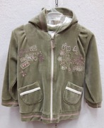 Nowa z metką bluza welurowa dziewczęca r.98