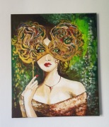 Ręcznie malowany obraz akrylowy - Joanna