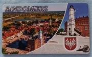 Magnes na lodówkę z Polski - Sandomierz - ratusz. (92x57)