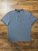 Bawełniana koszulka Polo tshirt szary z guzikami polowka Jack Jones S