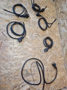 Przewód  pojedyńczy z uziemieniem 1,5 m czarny 