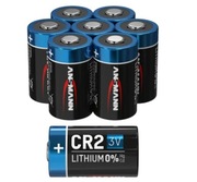 Ansmann bateria litowa CR2 3V aparaty, piloty, kamery, latarki 8 SZTUK