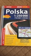 POLSKA I EUROPA ATLAS SAMOCHODOWY DROGOWY TURYSTYCZNY 2025/2026 EXPRESSMAP