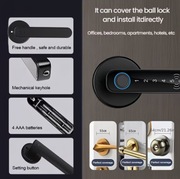 Inteligentny zamek drzwiowy smart – odcisk palca, PIN, karta, aplikacja