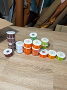 Taśma szyfonowa, wstążka 38mm, cały zestaw, 21 sztuk