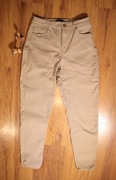 Spodnie Pieces r. S beżowe damskie długie bawełniane