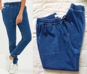 NEXT denimowe spodnie joggery